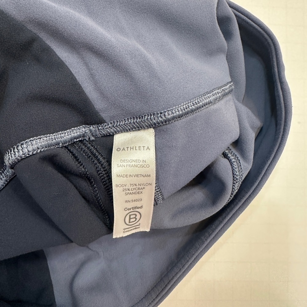 Athleta Horizon Scallop Capri Stormy Sky Small - Picture 9 of 12